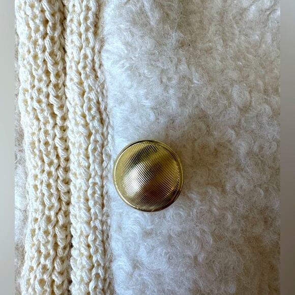 Future Collective Teddy Chain Jacket in Cream - Picture 9 of 11